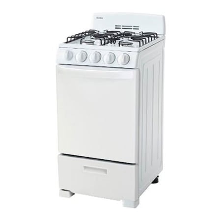 Danby Products Inc Danby - Gas Range, 20"W, 110V, 2.3 Cu. Ft. Oven Capacity DR202WGLP